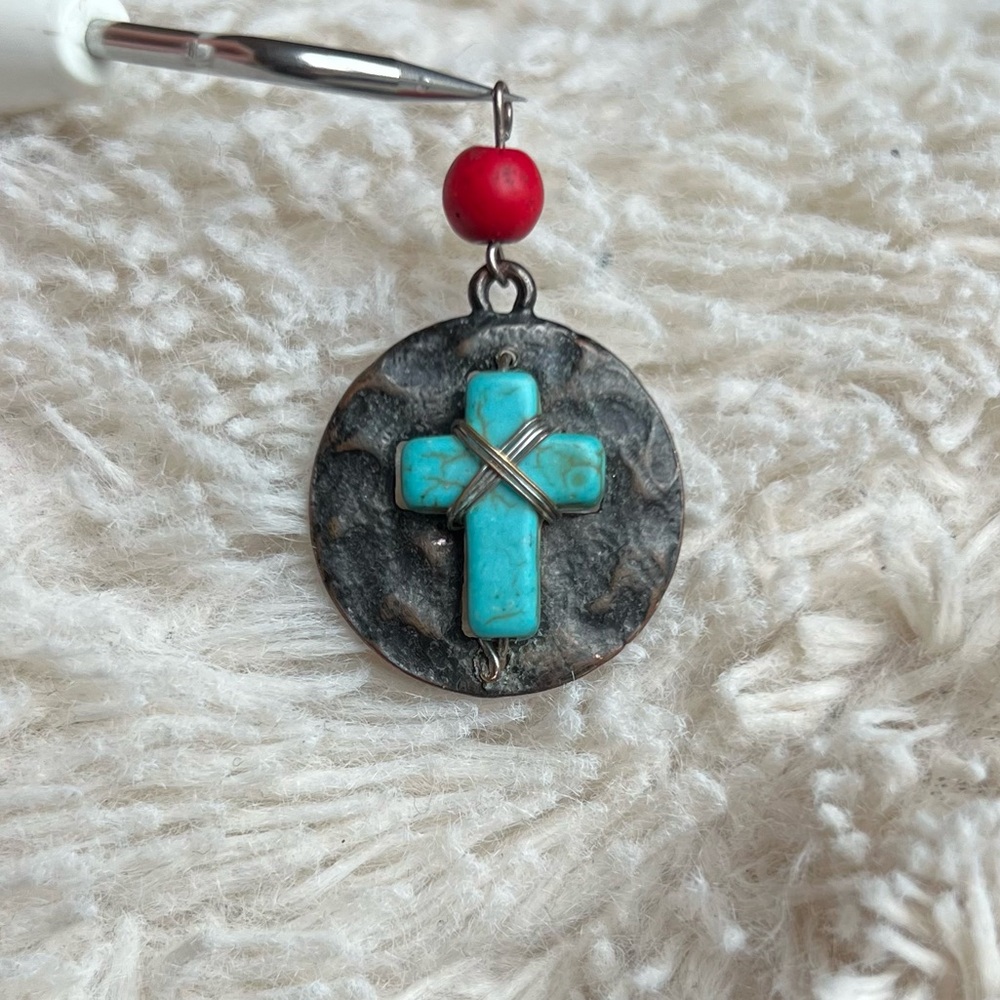 Turquoise Cross Pendant